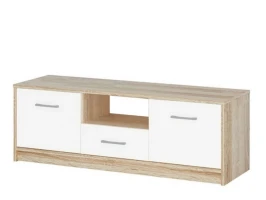Тумба ТВ «Стелс» 2д1ящ, Дуб сонома/белый