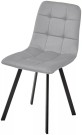 Стул РИЧИ, цвет H-09 Светло-серый, велюр / черный каркас М-City Стул РИЧИ, цвет H-09 Светло-серый, велюр / черный каркас М-City