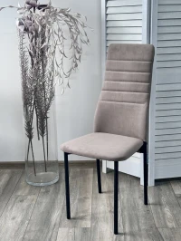 Стул МОНАКО Marseille-16 Капучино, велюр / Черный каркас M-City