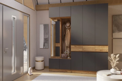 Шкаф трехстворчатый Роджина, Дуб крафт, Графит