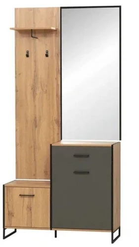 Доната шкаф-прихожая 46.09 Дуб вотан/Диамант серый