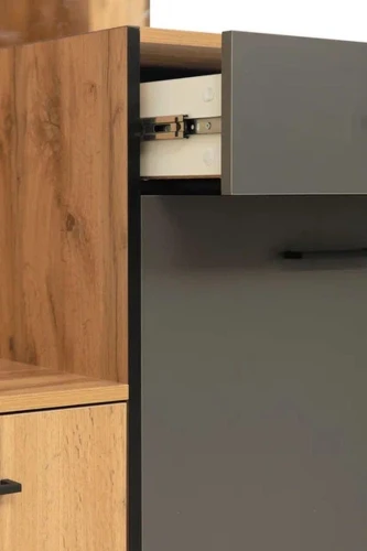 Доната шкаф-прихожая 46.09 Дуб вотан/Диамант серый