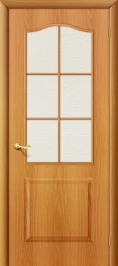 Межкомнатная дверь финиш флекс BRAVO Палитра Л-12 (МиланОрех) Хрусталик