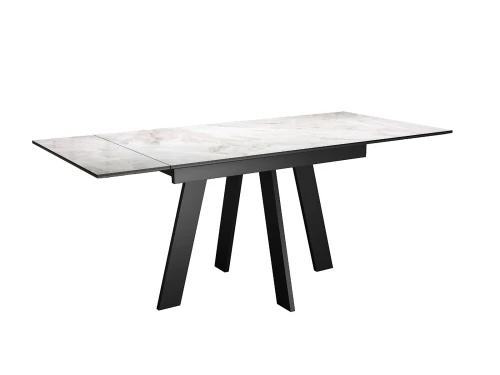 Стол DikLine SKM110 Керамика Italian Grey (глянец серый)/подстолье черное