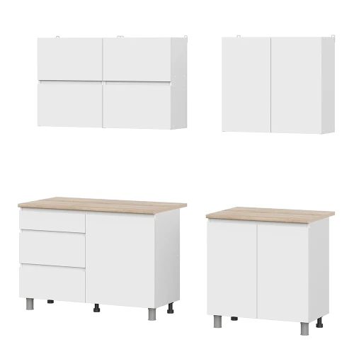 Готовая кухня Токио 2м серия 3, белая