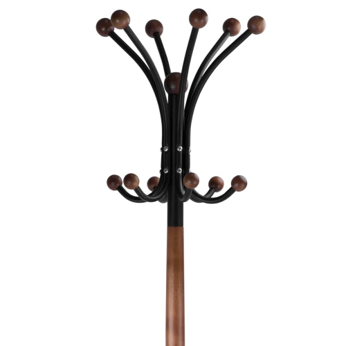 Вешалка напольная Д 1 ЛАЙТ черный/средне-коричневый