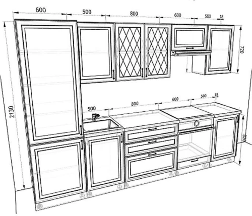 Кухня Ницца Комплектация 2
