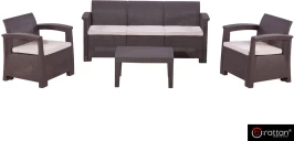 Комплект мебели Rattan Comfort 5, венге