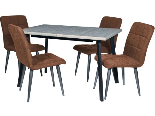 Стол М96 «Каспер» ДП1-02-06 1200 (1600)*750 ЛДСП «Наоми», графит