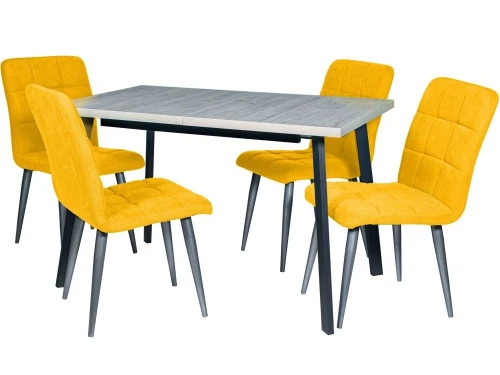 Стол М96 «Каспер» ДП1-02-06 1200 (1600)*750 ЛДСП «Наоми», графит