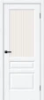 Межкомнатная дверь распашная BRAVO Неоклассик-35 White Silkwood Magic Moru