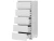 Комод «Хелен» КМ-03 5 ящиков, белый