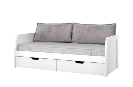 TAURUS, Кровать 90-2 М. Цвет БЕЛЫЙ /ДУБ ВОТАН