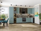 Кухонный гарнитур Флэт-05 Grey-green In 2S Graphite Кухонный гарнитур Флэт-05 Grey-green In 2S Graphite
