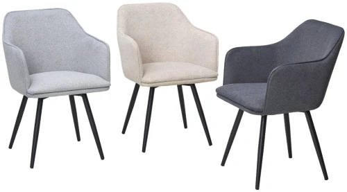 Стул FORT 360 град. поворот. NS13 Графит, букле / черный каркас, М-City