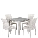 Комплект плетеной мебели T257A/Y380-W85-90x90 4Pcs Latte Комплект плетеной мебели T257A/Y380-W85-90x90 4Pcs Latte