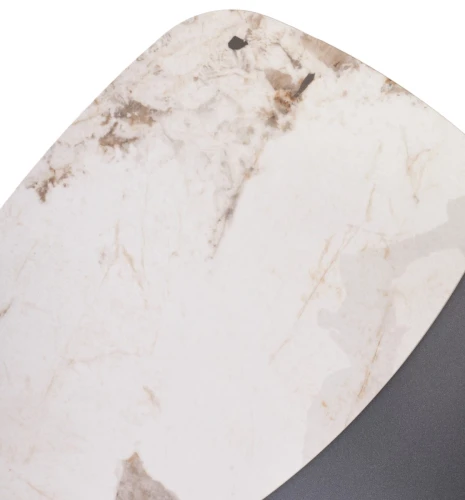 Стол кофейный ARVID PANDORA  керамика на стекле/ окрашенный МДФ / темно-серый МДФ каркас ®DISAUR