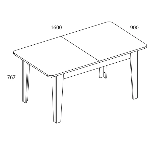 Стол раздвижной В, OLIVIA, цвет вудлайн кремовый