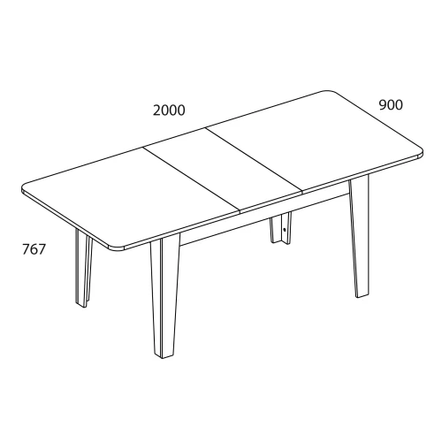 Стол раздвижной В, OLIVIA, цвет вудлайн кремовый