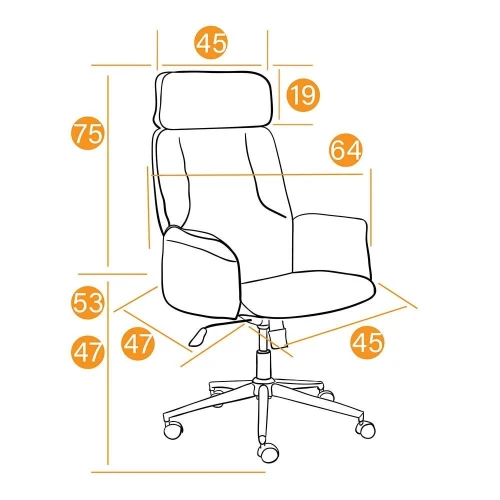 Кресло CHARM ткань, серый/серый, F68/C27