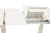 Стол раскладной Siena ( SA-T6EX2L ) дерево гевея/мдф, 150+35+35х80х75см, ivory white (слоновая кость 2-5)