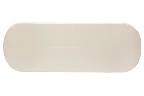 Стол раскладной Siena ( SA-T6EX2L ) дерево гевея/мдф, 150+35+35х80х75см, ivory white (слоновая кость 2-5)