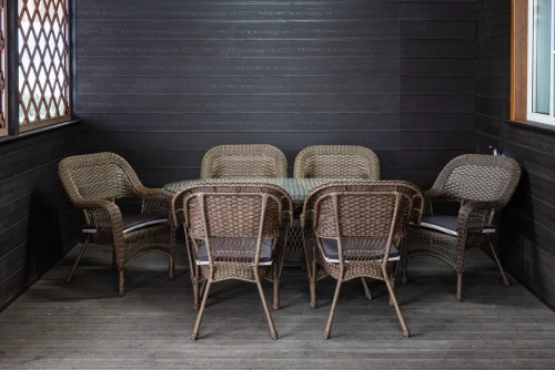 Обеденная группа Мэдисон с овальным столом и 6 кресел с подушками на сидение