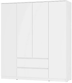 Шкаф для одежды и белья Симпл ШК-13, белый