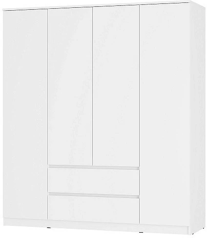 Шкаф для одежды и белья Симпл ШК-13, белый