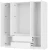 Шкаф для одежды и белья Симпл ШК-13, белый