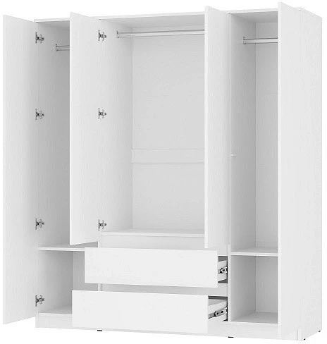 Шкаф для одежды и белья Симпл ШК-13, белый