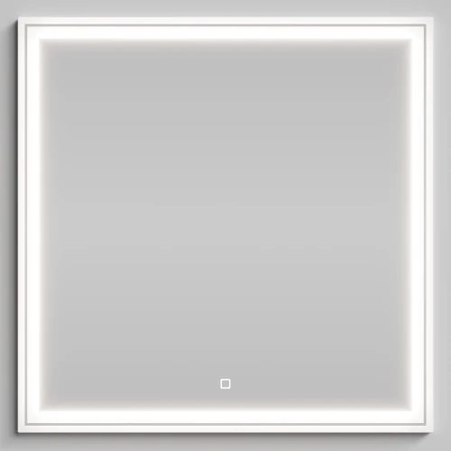 Зеркало Лайт 80, белый глянец