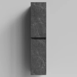 Пенал Бест 30 (2 двери) подвесной, Мрамор Графит софт тач ПВХ 4044-3, правый