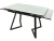 Стол «Римини» стекло белое, каркас черный