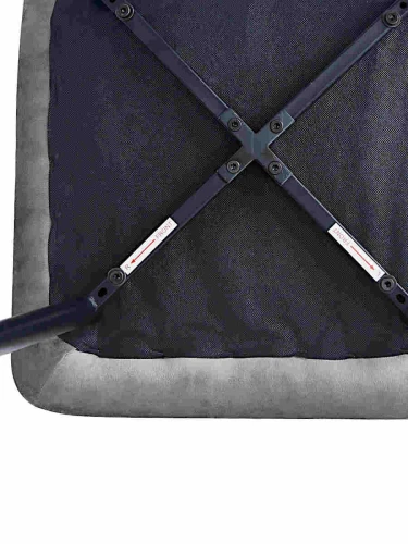 DC210 Стул мягкий, АНТРАЦИТ#G62-15 велюр, каркас металл черный КРУГЛЫЙ