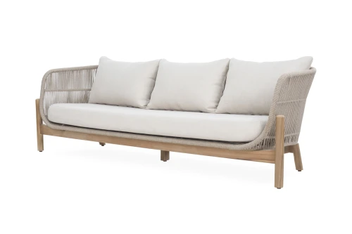 Набор мебели Риччи MAX  арт.GS052 серый, серый 2 уп. (стол+2кресла+диван, серый, подушки серые) "Garden story"