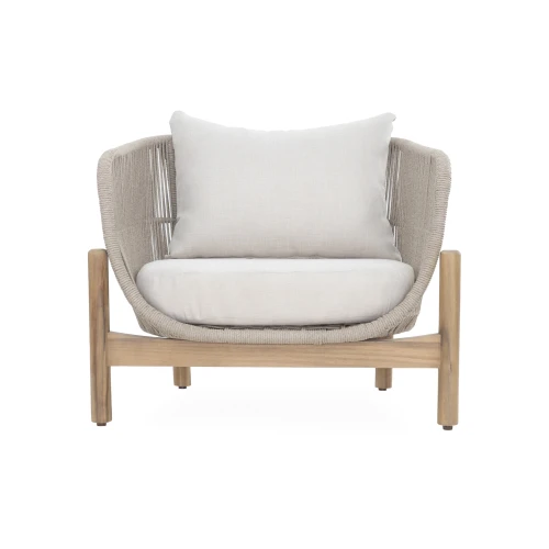 Набор мебели Риччи MAX  арт.GS052 серый, серый 2 уп. (стол+2кресла+диван, серый, подушки серые) "Garden story"