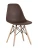 GH801/DC111 Стул пластиковый, ШОКОЛАД#8006, каркас бук