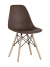 GH801/DC111 Стул пластиковый, ШОКОЛАД#8006, каркас бук