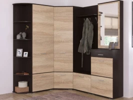 Прихожая «Виола» угловая, Венге/дуб сонома