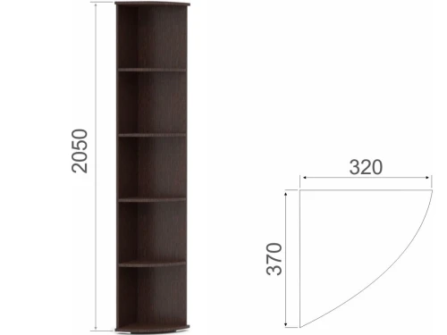 Прихожая «Виола» угловая, Венге/дуб сонома