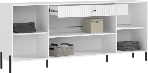 Комод Оливия (металл), Белый, Белый Глянец