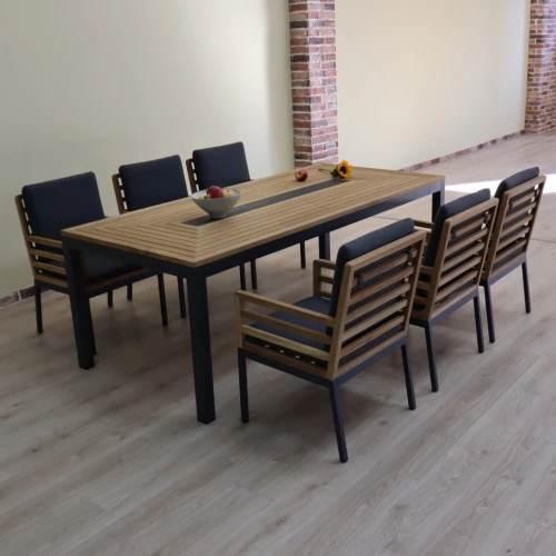 Обеденная группа EGMONT стол тик 220