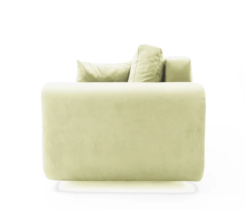 Диван еврокнижка Вега, велюр бежевый, 160