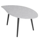 Стол журнальный Берли (12 мм) дуб грей/чёрный Стол журнальный Берли (12 мм) дуб грей/чёрный