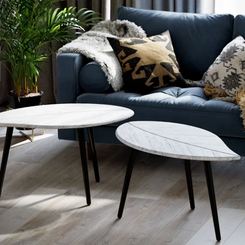 Стол журнальный Берли (12 мм) дуб грей/чёрный