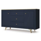 Комод Вега Сапфир 1500, темно-синий