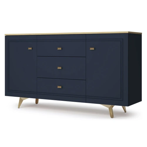 Комод Вега Сапфир 1500, темно-синий