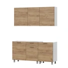 Готовая кухня Лаванда (без столешницы), Дуб золотой