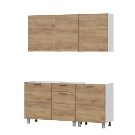 Готовая кухня Лаванда (без столешницы), Дуб золотой Готовая кухня Лаванда (без столешницы), Дуб золотой